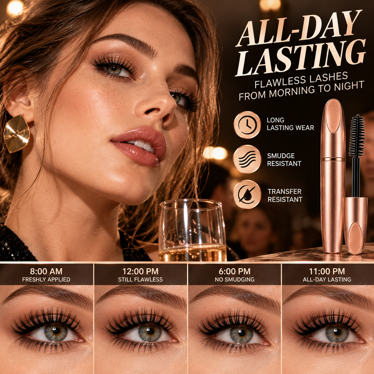 Dual-Purpose Long Thick Curl Eyelash Mascara
