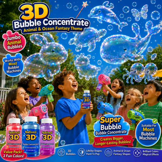 Nativezi® Super 3D Bubble Concentrate —— Animal & Ocean Fantasy Theme