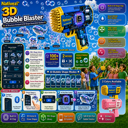 Nativezi® Super 3D Bubble Concentrate —— Animal & Ocean Fantasy Theme