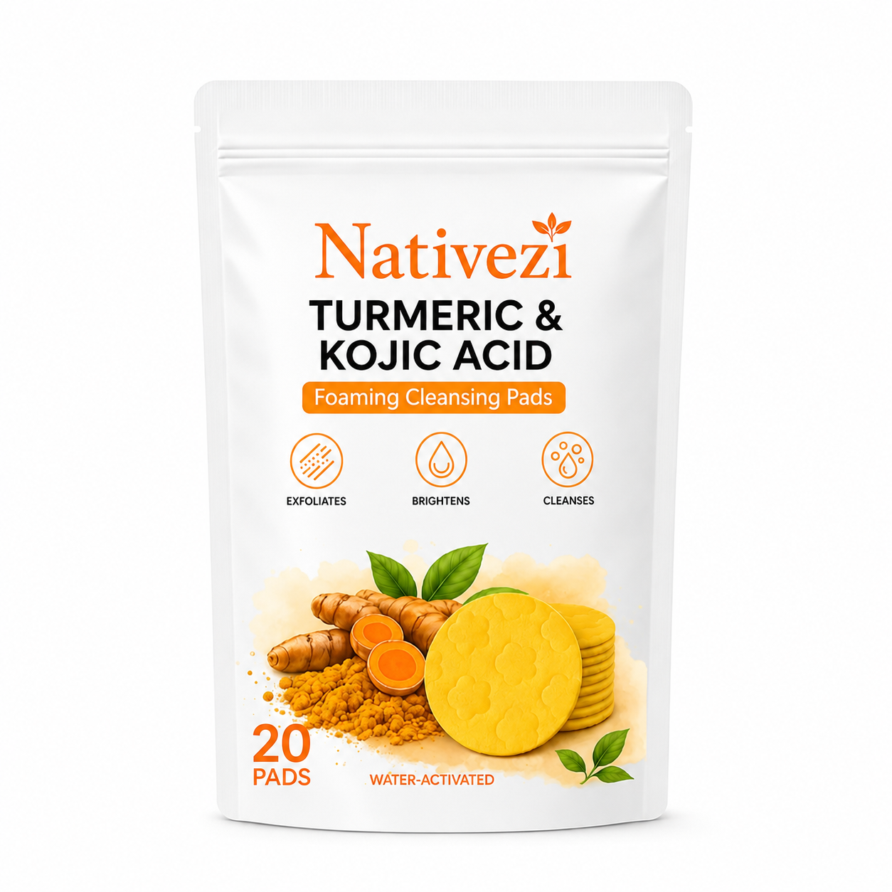🔥Last Day Big Discount Promotion🔥 | Nativezi Turmeric Kojic Glow Pads