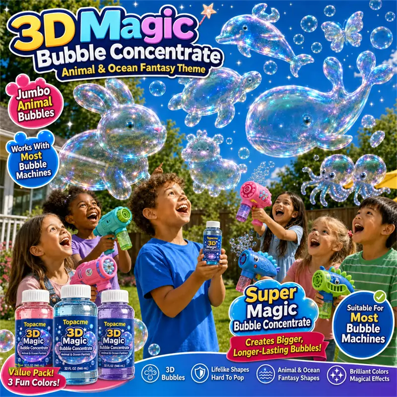 Nativezi® Super 3D Magic Bubble Concentrate —— Animal & Ocean Fantasy Theme