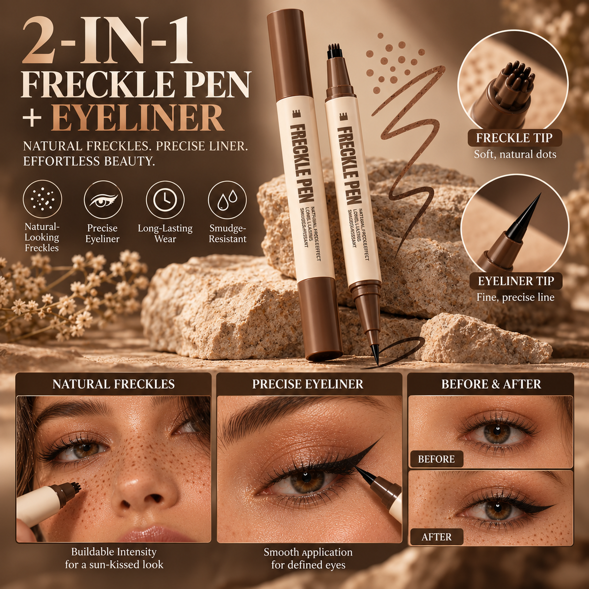 2-In-1 Eyeliner Freckle Pen