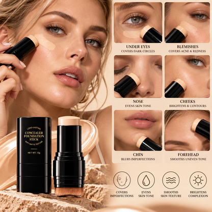 High-Coverage Waterproof Concealer Stick – Tattoo & Imperfection Coverage