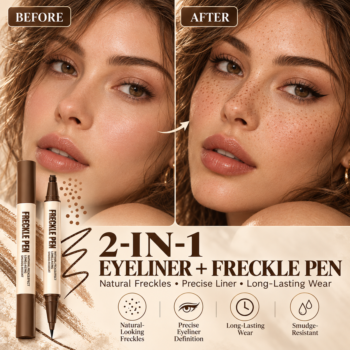 2-In-1 Eyeliner Freckle Pen