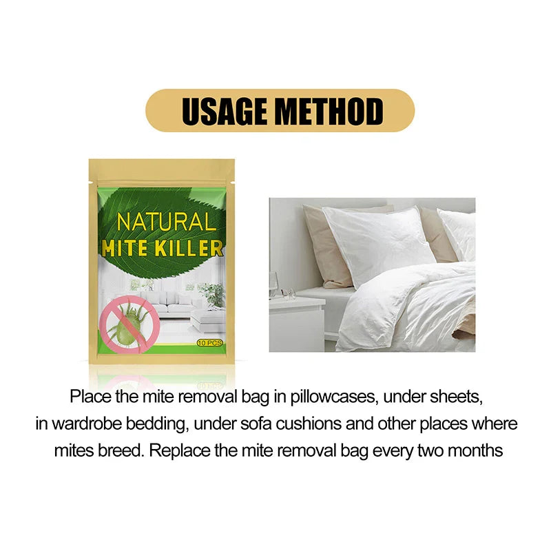 Natural Mite Control Sachet – Plant‑based, non‑toxic & safe around kids & pets