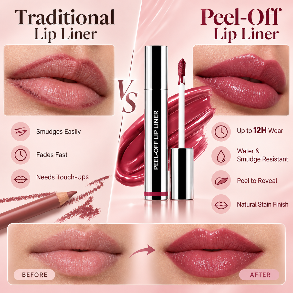 ⏰ Last Day Only! 🎁 Buy 1 Get 1 FREE — STORVOKIO Peel-Off Lip Liner
