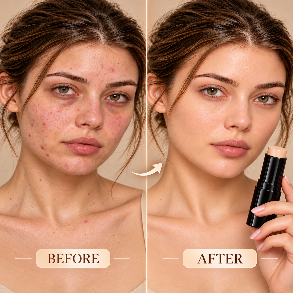 High-Coverage Waterproof Concealer Stick – Tattoo & Imperfection Coverage