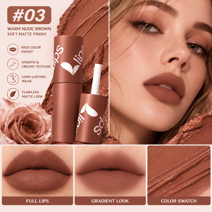 💋✨24H Long‑Lasting Matte Lipstick – Smudge‑proof, transfer‑resistant, vibrant colour. 👄🌹
