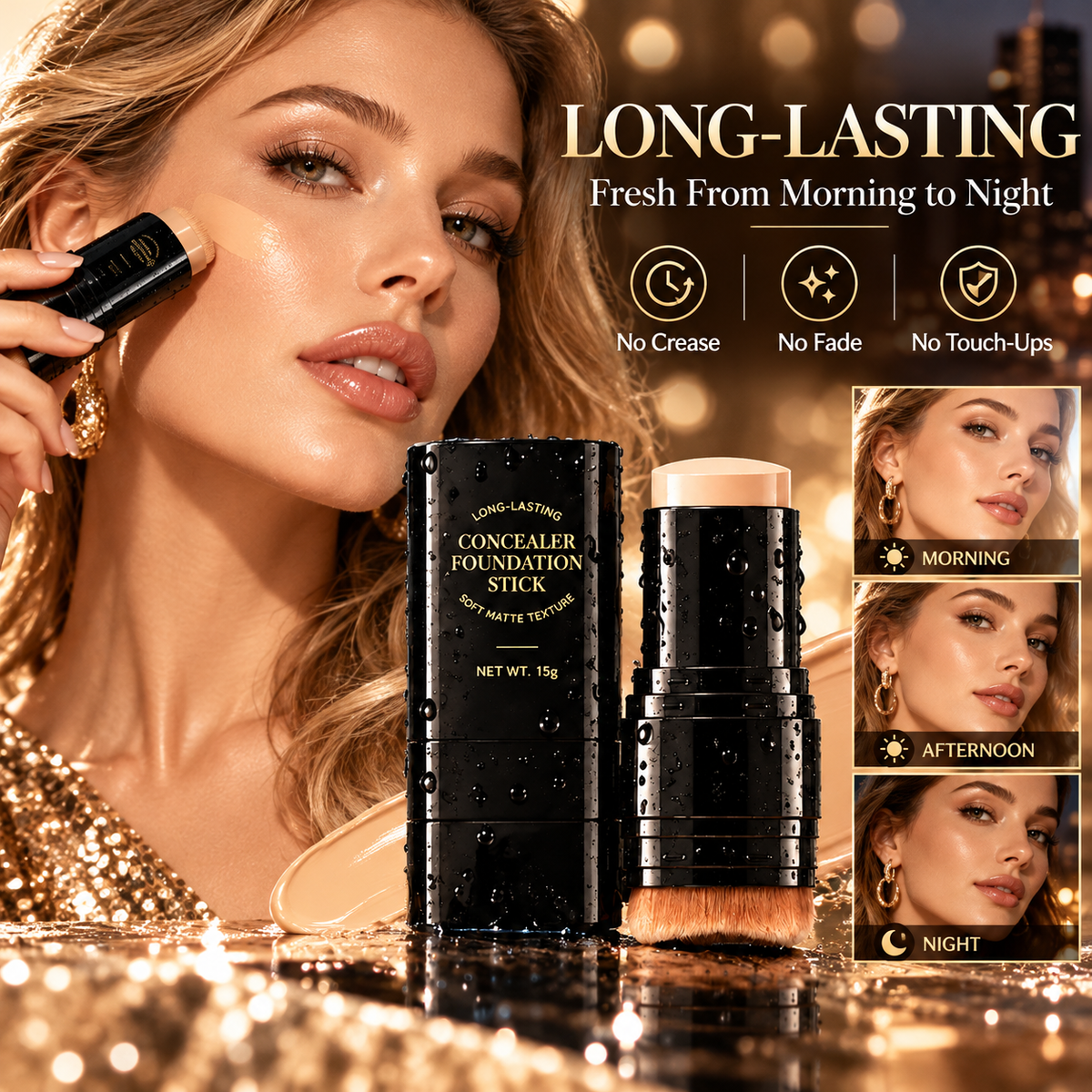 High-Coverage Waterproof Concealer Stick – Tattoo & Imperfection Coverage