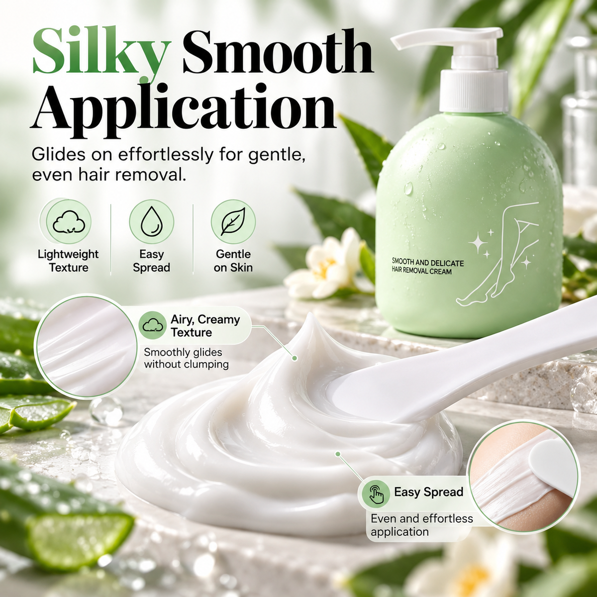 🌸 LIMITED-TIME 50% OFF! ✨ Gentle Hair Removal Cream – Smooth Skin, No Dark Spots, Botanical Infusion 🧴